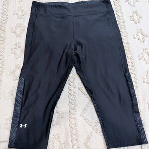 Under Armour Black Capri Workout Leggings